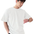 Men Round Neck White T-Shirt