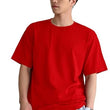 Men Round Neck Red T-Shirt