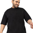 Men Cotton Black T-Shirt