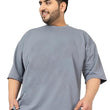 Men Cotton Slate Grey T-Shirt