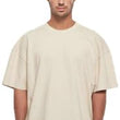 Men Cotton Loose Fit Camel T-Shirt