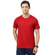 Men Cotton Regular Fit Red T-Shirt