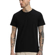 Men Pure Cotton Black T-Shirt