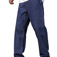 Classy Blue Men Baggy Regular Fit Jeans