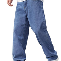 Trendy Blue Men Baggy Regular Fit Jeans