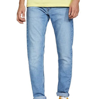 Comfort Men Sky Blue Slim Fit Jeans