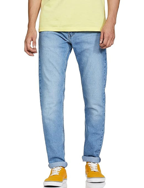 Comfort Men Sky Blue Slim Fit Jeans