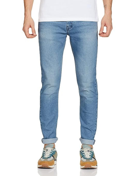 Trendy Blue Men Slim Tapered Fit Mid Rise Jeans