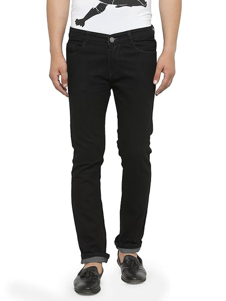 Black Men Relaxed Fit Jeans