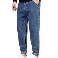 Blue Men Relaxed Waist Men Tapered Fit Carrot Jeans