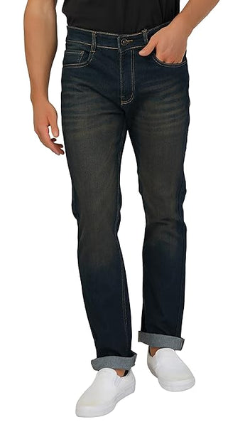 Brown Men Slim Fit Jeans