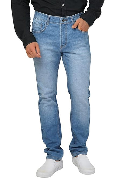 Elegant Men Blue Slim Fit Jeans