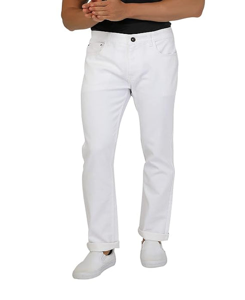 Classy White Men Slim Fit Jeans