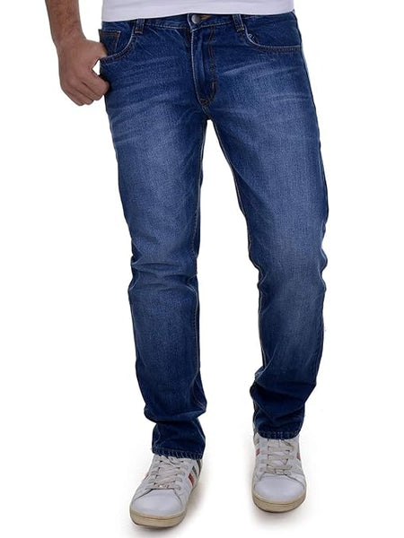 Trendy Dark Blue Men Slim Fit Jeans