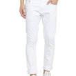 White Men Slim Fit Mid Rise Stretchable Casual Jeans