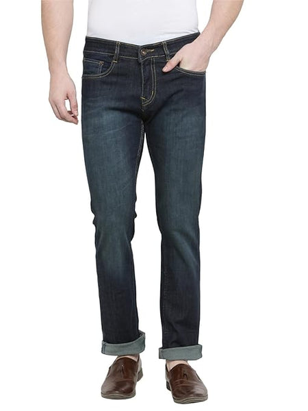 Green Men Slim Fit Mid Rise Stretchable Casual Jeans