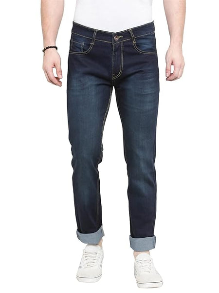 Comfy Blue Slim Fit Mid Rise Stretchable Casual Jeans