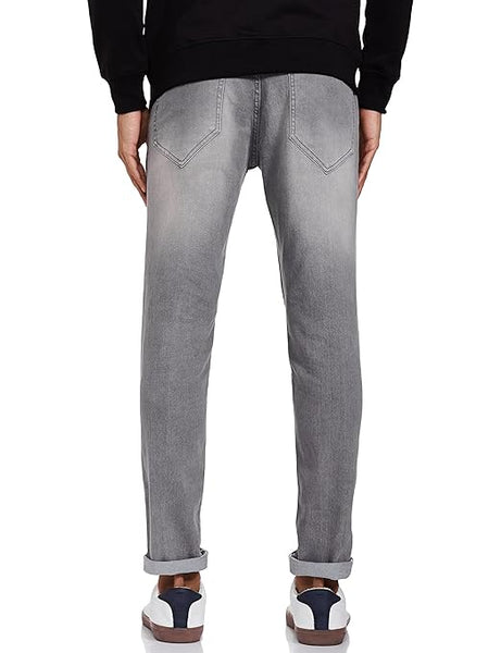 Classic Grey Men Cotton Rich Stretchable Jeans