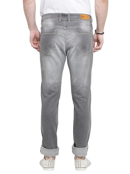 Comfortable Grey Stretchable Casual Denim Jeans