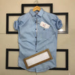 Men Blue Normal Fit Full Sleeves Shirt