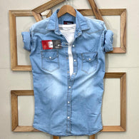 Denim Full Sleeves Men Shirt