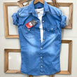 Blue Denim Full Sleeves Men Shirt