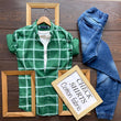 Trendy Men Green Full Sleeves Shirt