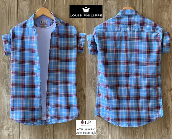 Classy Blue Men Full Sleeves Shirt