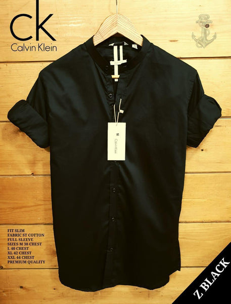 Black Men Ben Collar Shirt