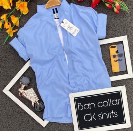 Blue Men Ben Collar Shirt