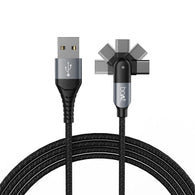 boAt USB Type C Cable 3 A 1.5 m C-Axis  (Compatible with Mobile, Laptop, Tablet, Black, Grey)