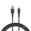 boAt USB Type C Cable 3 A 1.5 m Type C 600 Stress Resistant,Auto Disconnecting Cable with LED Indicator, 3A,Black