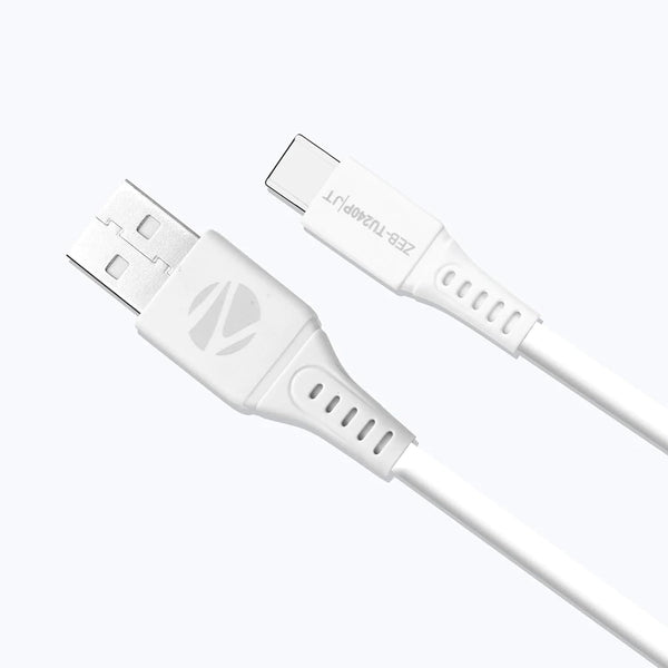 Zebronics USB Type C Cable 2.4 A 1 m ZEB-TU240P 18W High Speed Cable