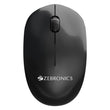 ZEBRONICS Zeb CHEETAH Wireless mouse with 1600 DPI, High accuracy, Ergonomic design Wireless Optical Mouse  (USB 2.0, Black)