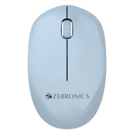 ZEBRONICS Zeb CHEETAH Wireless mouse with 1600 DPI, High accuracy, Ergonomic design Wireless Optical Mouse  (USB 2.0, Blue)