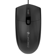 ZEBRONICS ZEB-VELOCITY Wired Optical Mouse  (USB 3.0, Black)