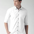 White Men Regular Fit Collar Formal Shirt