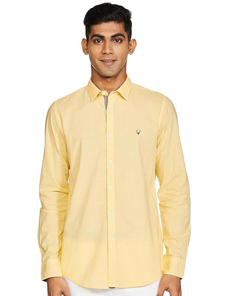 Yellow Men's Slim Fit Shirt