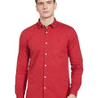 Red Men's Slim Fit Shirt