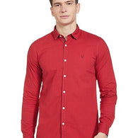 Red Men's Slim Fit Shirt