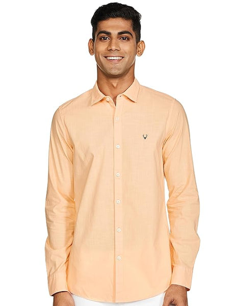 Orange Men's Slim Fit Shirt