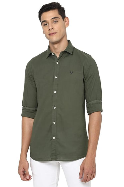 Olive Men's Slim Fit Shirt