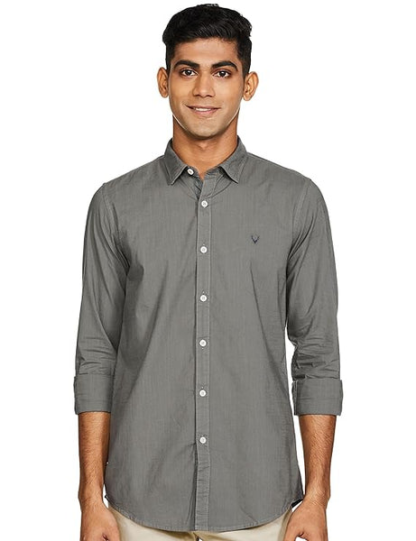 Grey Men's Slim Fit Shirt