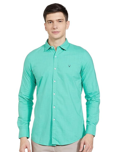 Stylish Green Men's Slim Fit Shirt