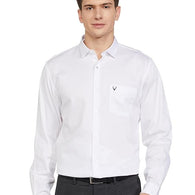 White Regular Fit Men Formal Shirt