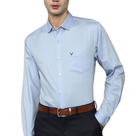 Blue Regular Fit Men Formal Shirt