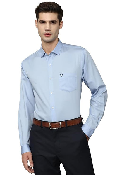 Blue Regular Fit Men Formal Shirt