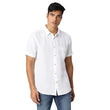 White Men Short Sleeve Regular Fit Shirt