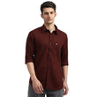 Elegant Maroon Men  Slim Fit Shirt