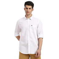 White Men Slim Fit Shirt